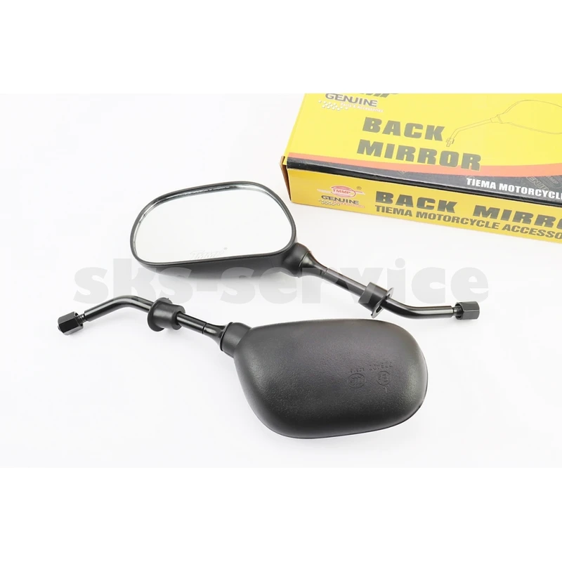 Дзеркала к-кт DIO- чорні краплі, м8 коротка ніжка