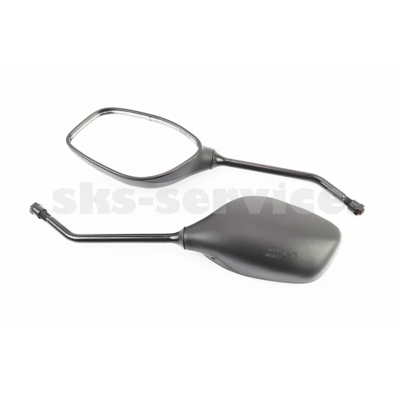 Дзеркала к-кт Lux краплі чорні м10 довга ніжка (ССС - знак якості)