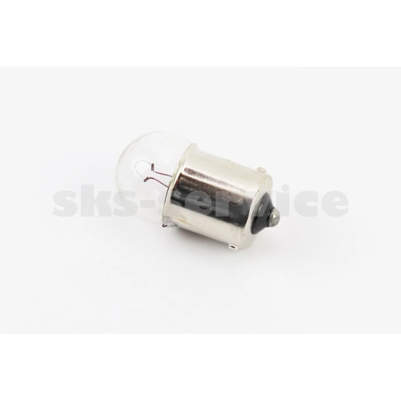 Лампа поворота (белая с цоколем) 12V/10W G18 BA15s