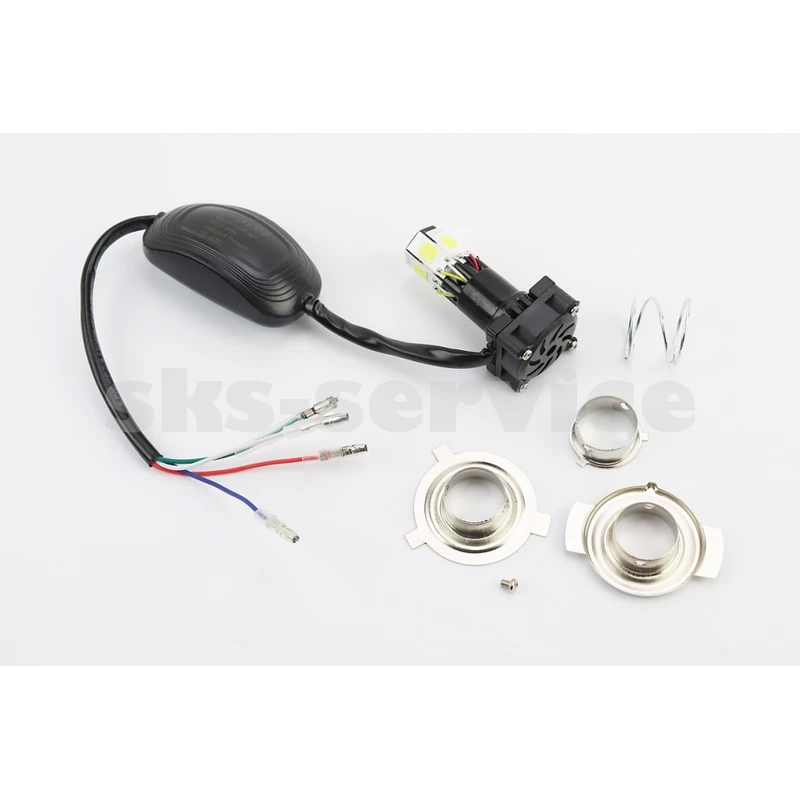 Лампа фари діодний LED-6 SUPER універсальна (к-кт різних кріплень), з стабілізатором + стробоскоп