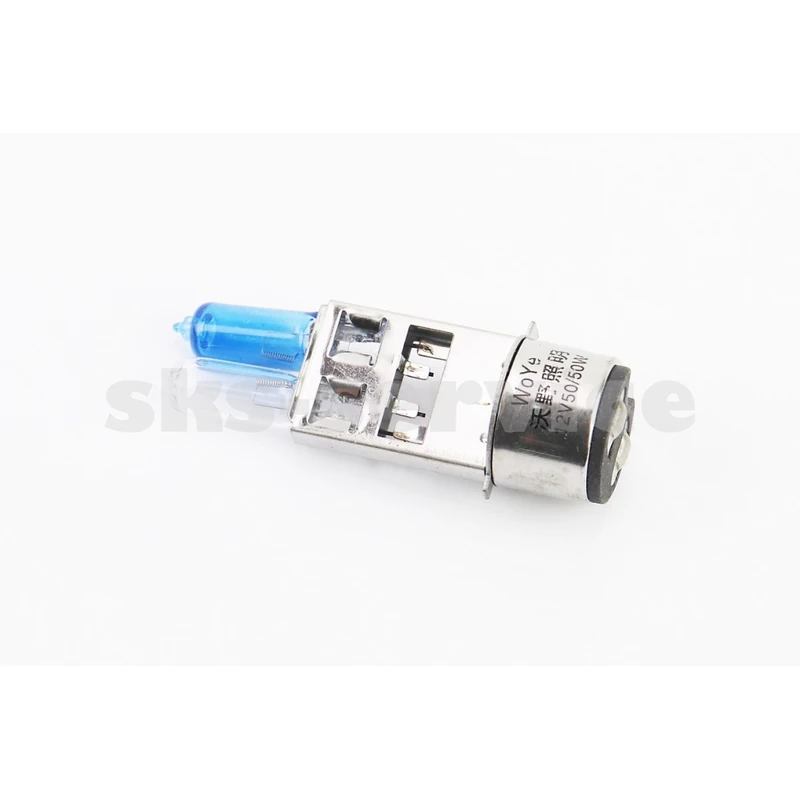 Лампа фари H6 BA20D 12V 50 / 50W подвійна біла / синя