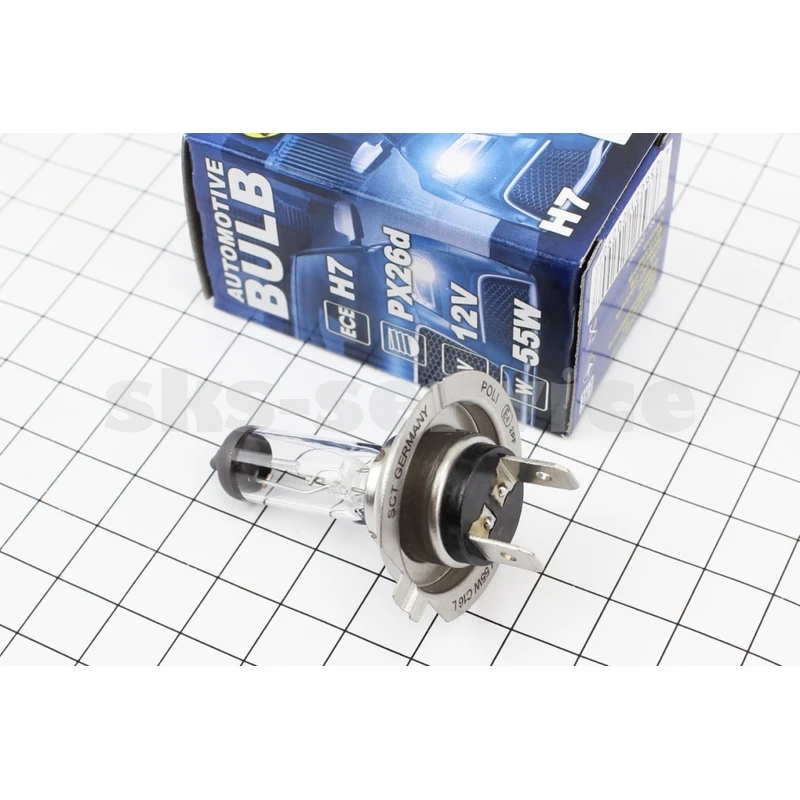 Лампа фари галоген H7 12V 55W PX26D Basic