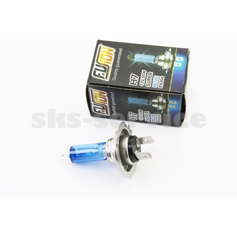Лампа фари галоген H7 12V 55W PX26D Super White