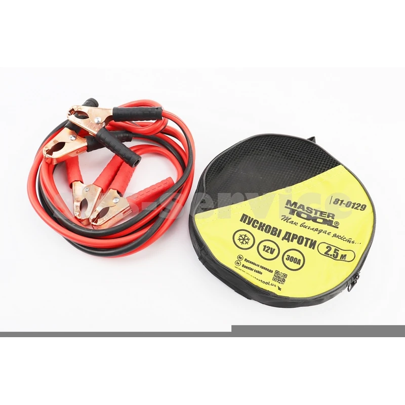 Дроти пускові 300А/12V, 2,5 м 81-0129