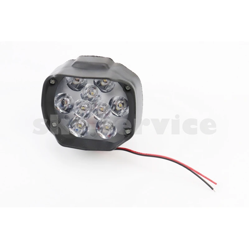 Фара додаткова світлодіодна вологозахисна - 9 LED, (77*64mm) з кріпленням