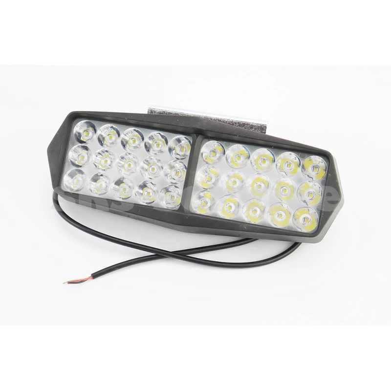 Фара додаткова світлодіодна вологозахисна - 30 LED з кріпленням, прямокутна 190*70мм із стробоскопом