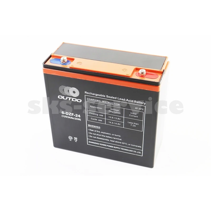 Акумулятор 12V24Ah 6DZF24 кислотний (L180*W78*H170mm) для ДБЖ, іграшок та ін.