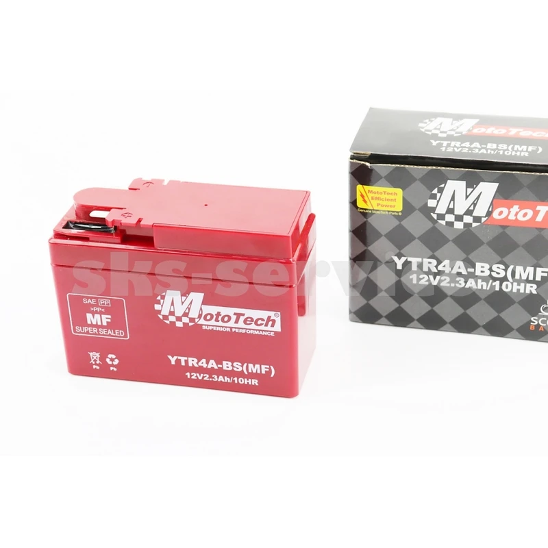Акумулятор 12V2,3Ah YTR4A-BS(MF) кислотний (L115*W49*H85mm) таблетка-Honda