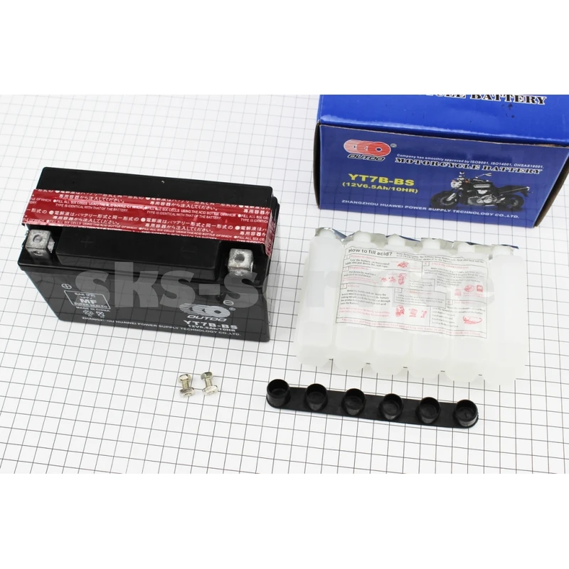 Акумулятор 12V6,5Ah YT7В-BS кислотний (L150*W65*H95mm)