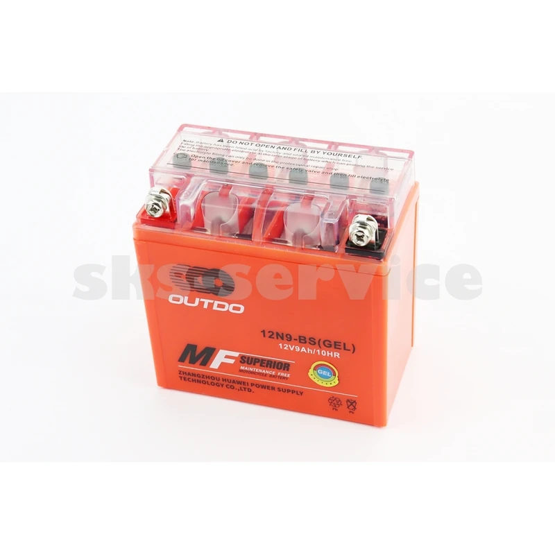 Акумулятор 12V9Ah 12N9-BS GEL (L135*W75*H135mm) МОТО