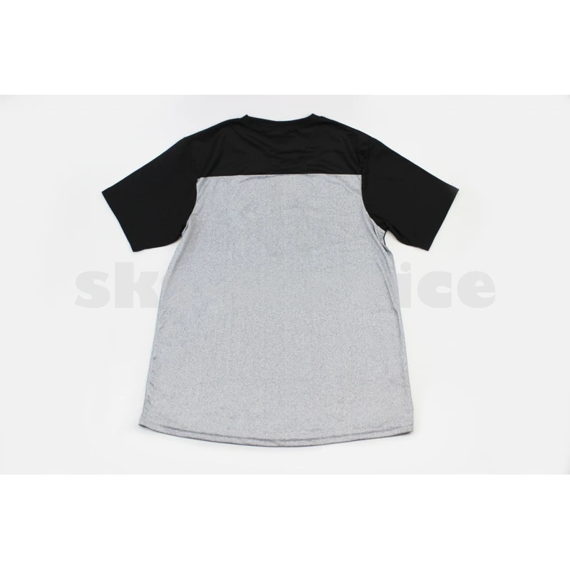 Фото 2 - Футболка (Джерсі) чоловіча L-(Polyester 80% / Spandex 20%), короткі рукави, вільний крій, чорно-сіра, НЕ оригінал