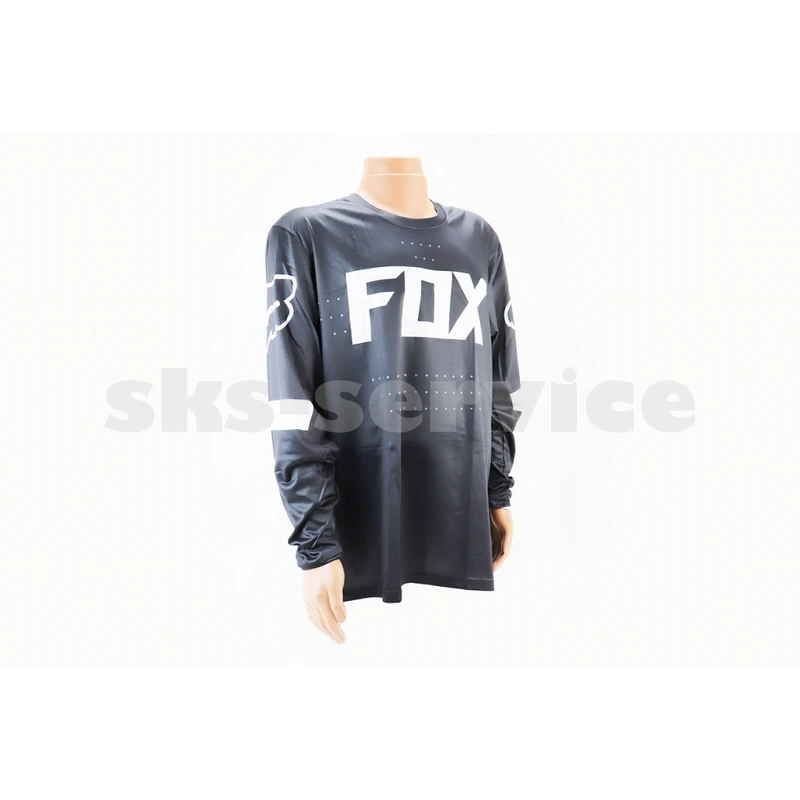 Футболка (Джерсі) чоловіча L-(Polyester 100%), довгі рукави, вільний крій, чорно-біла, НЕ оригінал