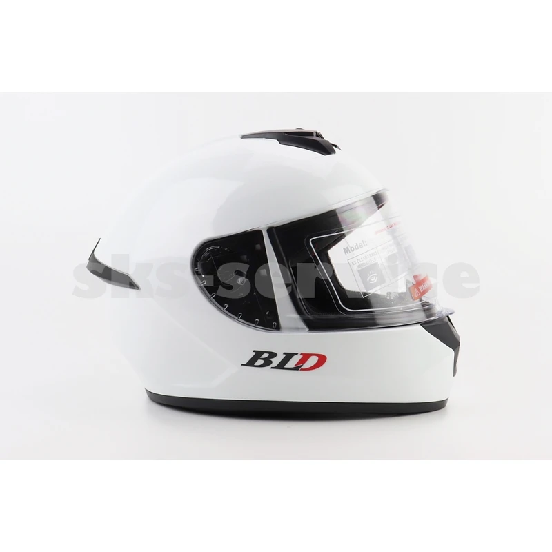 Фото 3 - Шолом інтеграл, закритий BLD-M63 S (55-56см), БІЛИЙ глянець