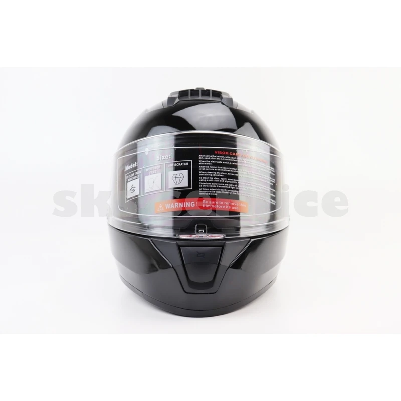 Фото 4 - Шлем интеграл, закрытый BLD-M63 S (55-56см), ЧЕРНЫЙ глянец