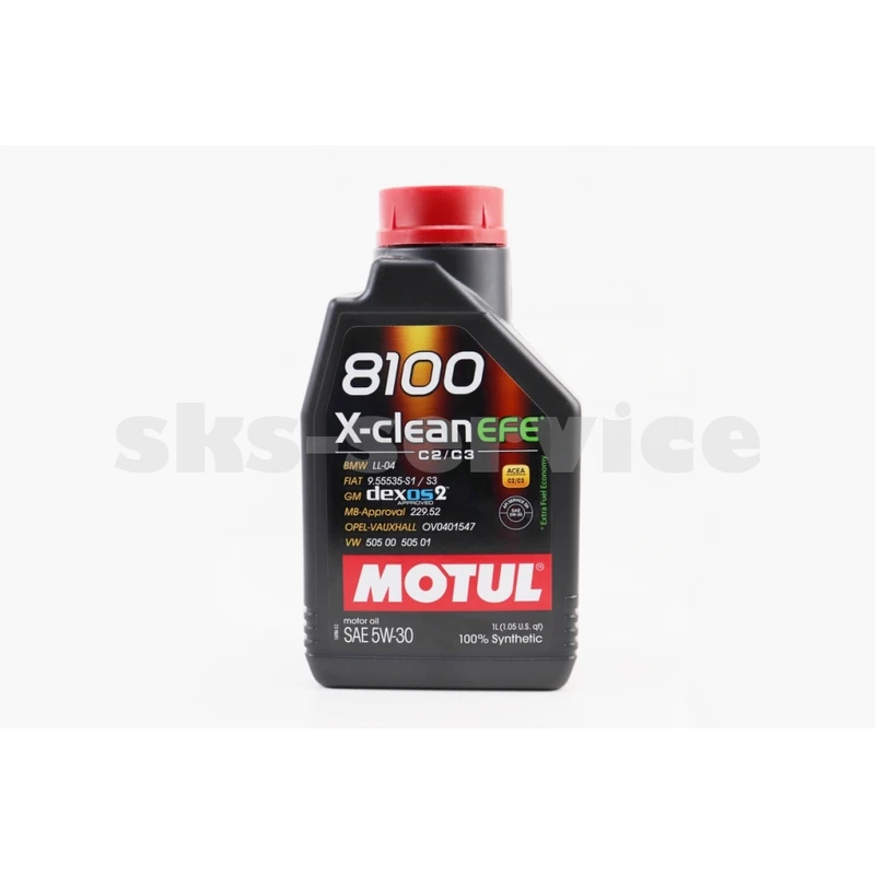 Олива 4T 5W-30 - синтетична мотоциклетна 8100 SYNTHETIC 100%, 1L
