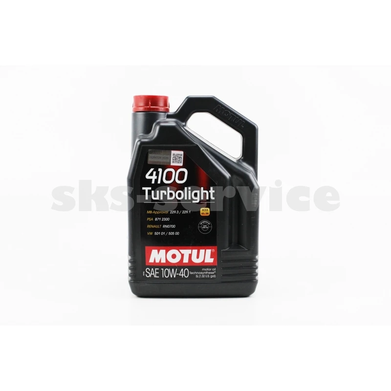 Олива 4T 10W-40 - напівсинтетична універсальна 4100 Turbolight, 5L