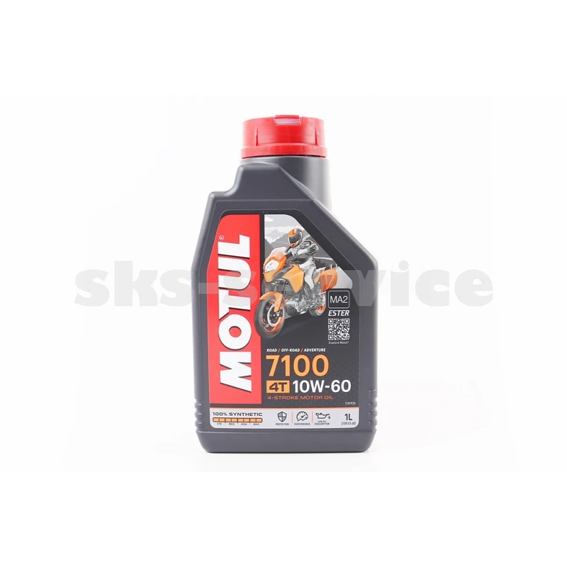 Олива 4T 10W-60 - синтетична мотоциклетна 7100 SYNTHETIC 100%, 1L