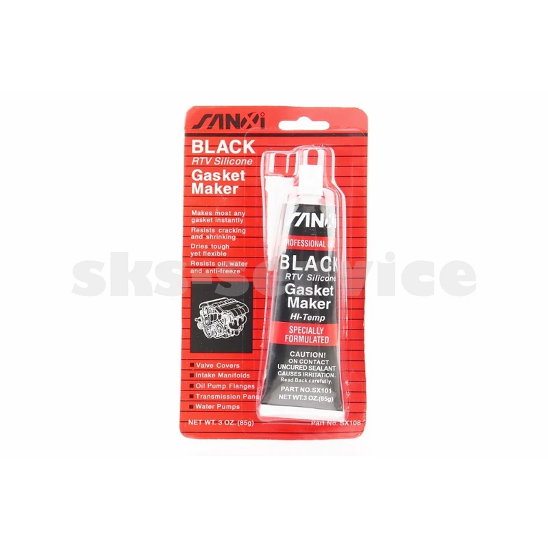 Герметик силіконовий високотемпературний ЧОРНИЙ Gasket Maker BLACK 85g