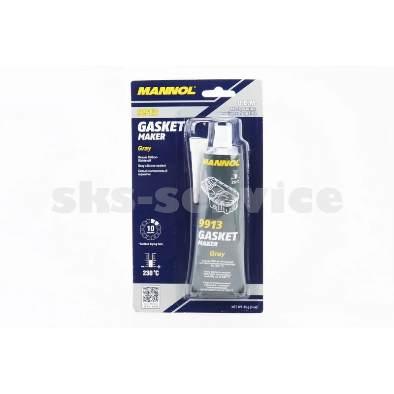 Герметик силіконовий високотемпературний СІРИЙ Silicone-Gasket gray 85g