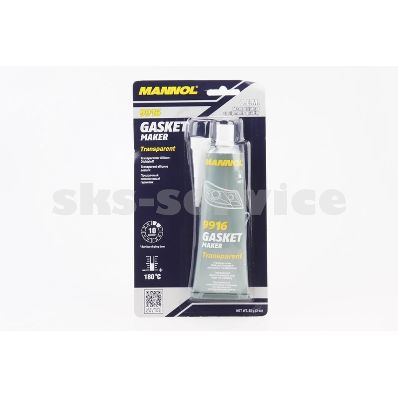 Герметик силіконовий високотемпературний ПРОЗОРНИЙ Silicone Gasket transparent 85g
