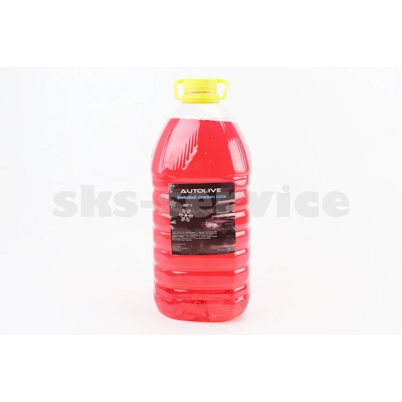 Рідина для очищення скла -20°С (в бачок омивача) ЧЕРВОНИЙ 5L