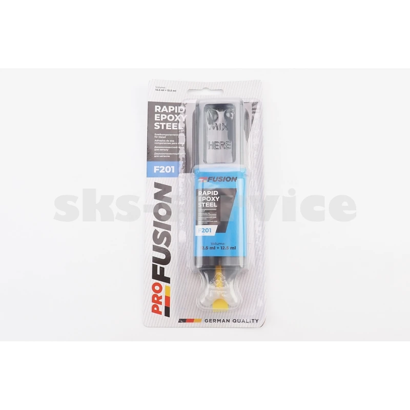 Клей двокомпонентний для металевих деталей EPOXY-STEEL, 30g