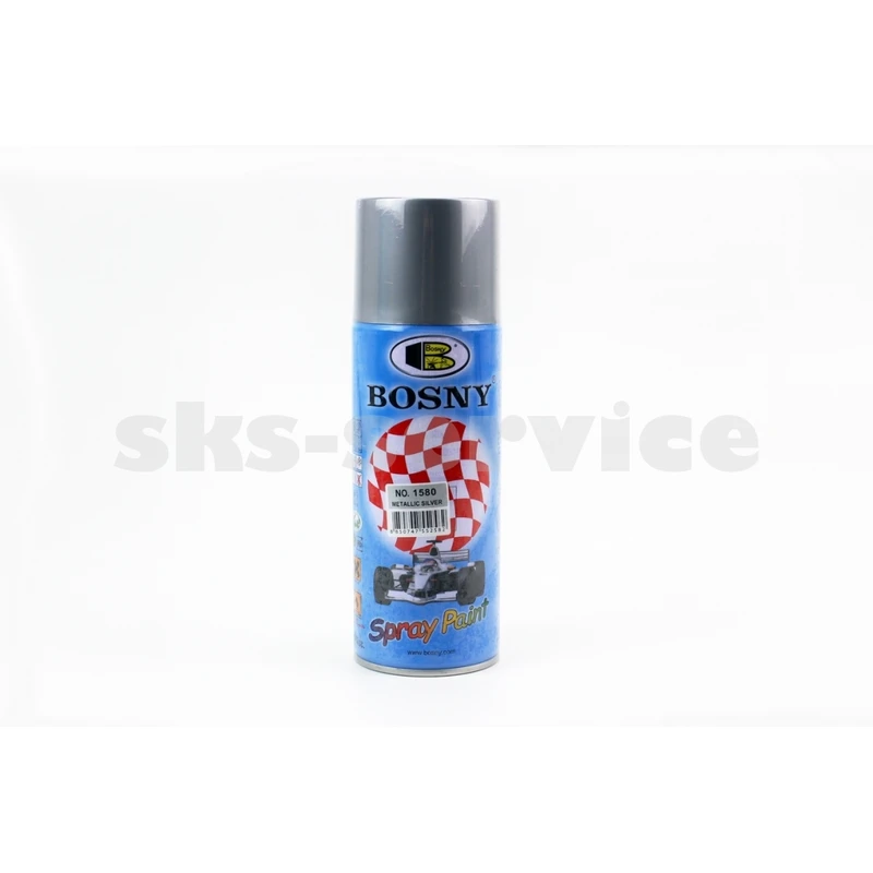 Фарба акрилова №1580 СРІБНИЙ МЕТАЛІК, Аерозоль 400ml