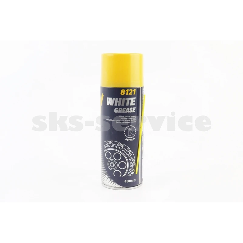 Змазка багатофункціональна літієве WHITE GREASE, Аерозоль 450ml
