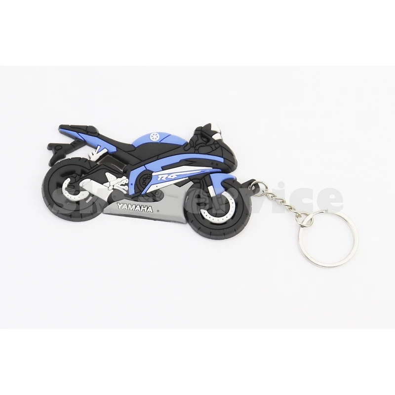 Брелок мото YAMAHA R6, гумовий 90х 60 мм