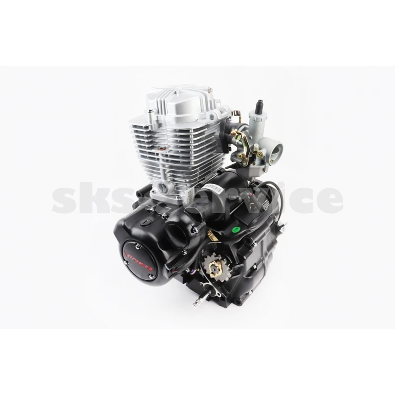 Фото 3 - Двигун мотоциклетний в зборі CGB-200cc (164FMLR) + карбюратор (з балансувальним валом)