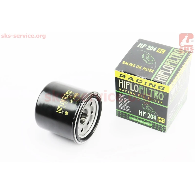 Фільтр масляний HF204RC (65x74мм) Honda CB500/CB600/CBR600, Kawasaki EX500/ZX600, Triumph 600/675/800/900, Yamaha YFM350 /YFM450/YFM700/