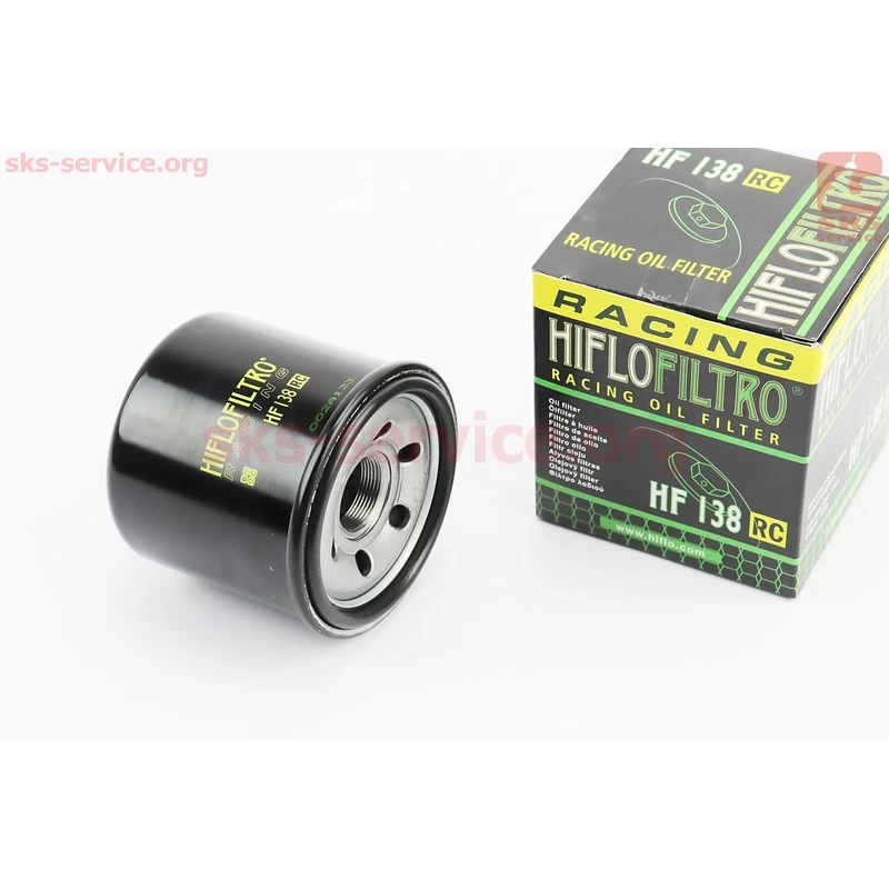 Фільтр масляний HF138RC (68x75мм) APRILIA RSV 1000 Tuono V4R, KAWASAKI KLV 1000, SUZUKI GSF 600/650/1200, SUZUKI GSX 600 F/650 F/750F