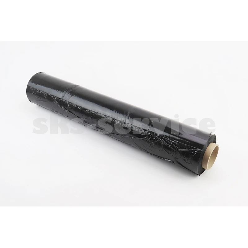 Стрейч плівка (20мкм*500mm*200м) чорна, нетто 1,84кг