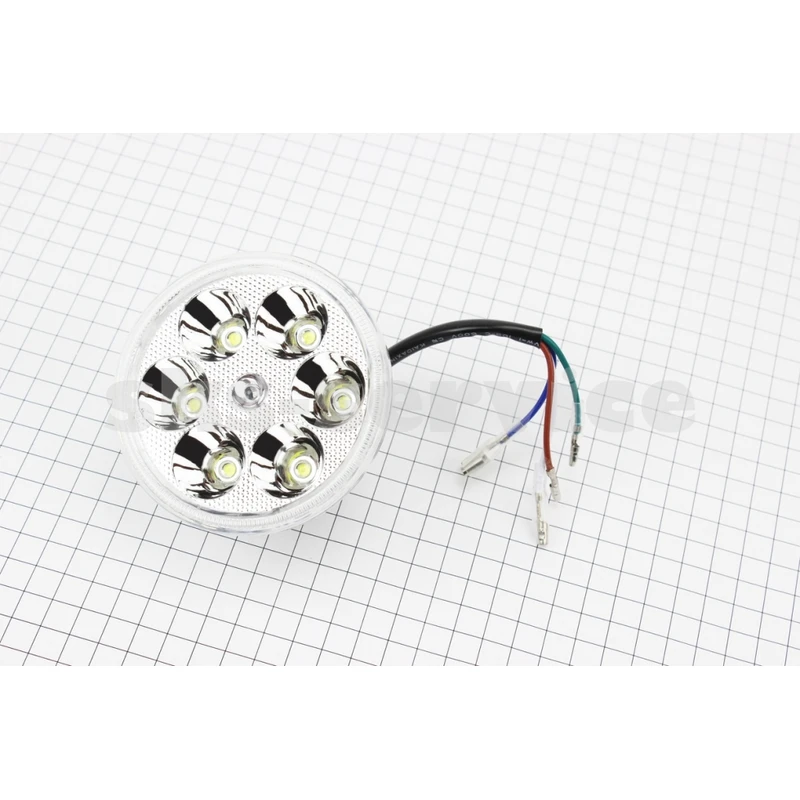 УЦІНКА DELTA Фари круглої внутрішня частина 6-LED з обідком, 80мм (не горить кілька діодів)