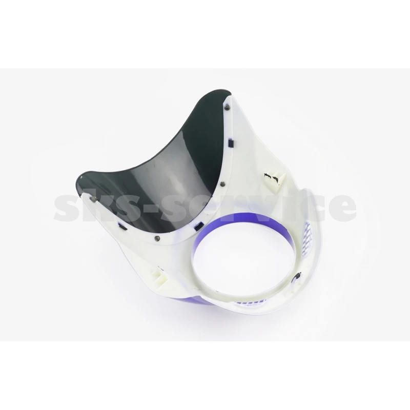 Фото 2 - УЦІНКА CB125-250 (Viper 125J) пластик - обтічник фари круглої + вітровик, СИНІЙ (див. фото)
