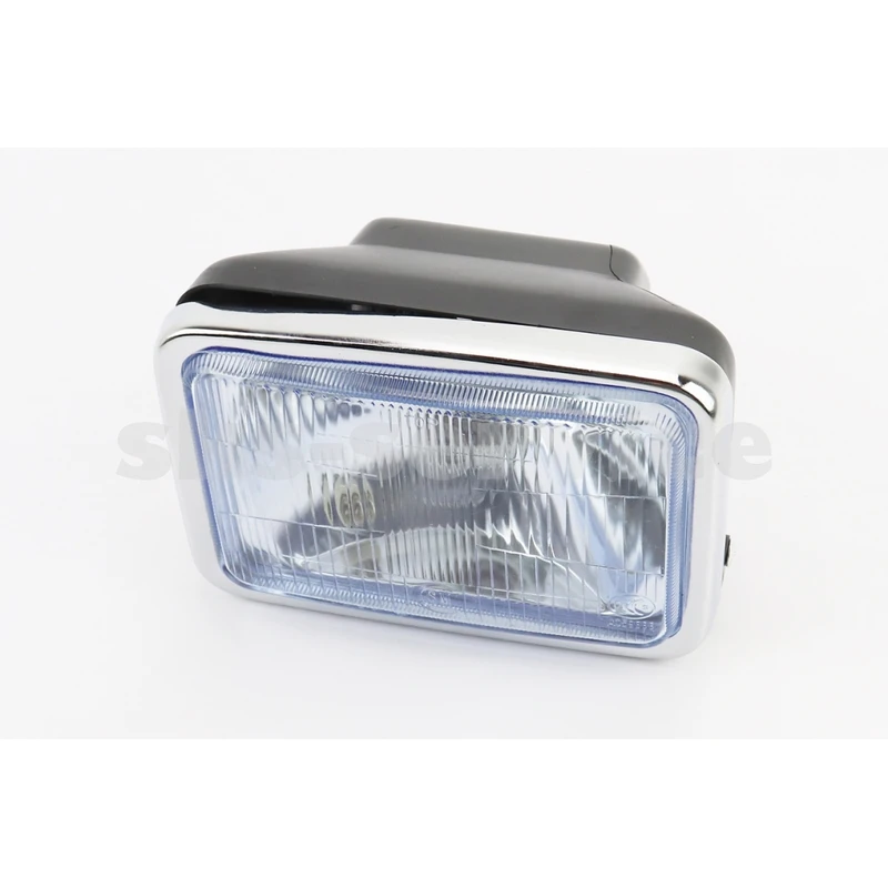 УЦІНКА CB125-250 (Viper 125J) Фара передня в зборі Китай (блакитне скло) 180x120мм, тип 2 (тріснутий корпус)