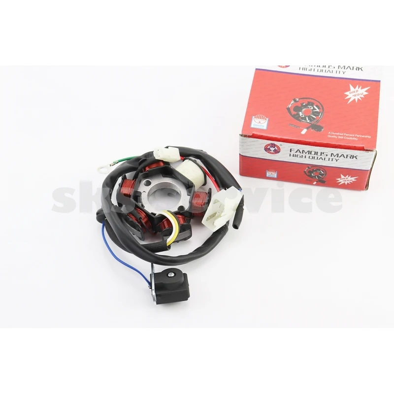 Статор магнето (генератора) Honda DIO AF18 / 27 (6 котушок роз'єм тато 5 + 1)