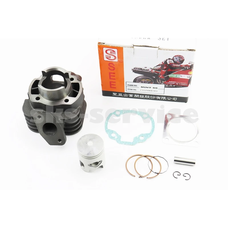 Циліндр к-кт (цпг) Yamaha MINT 50cc-40мм (палець 10мм) жовта коробка