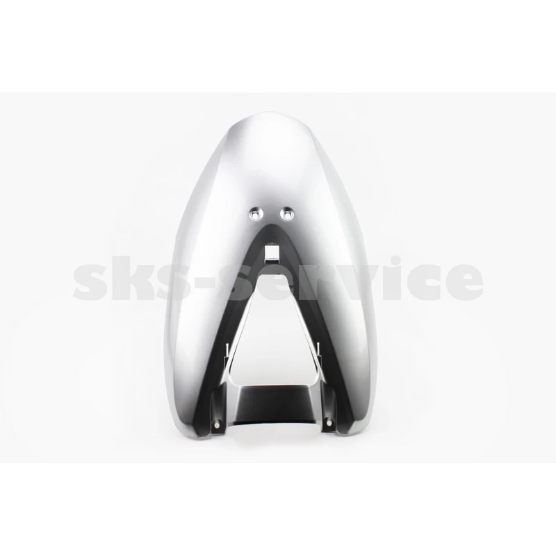 Фото 3 - Honda DIO AF-62/68 пластик - передній верхній дзьоб + накладка дзьоба к-кт, СІРИЙ