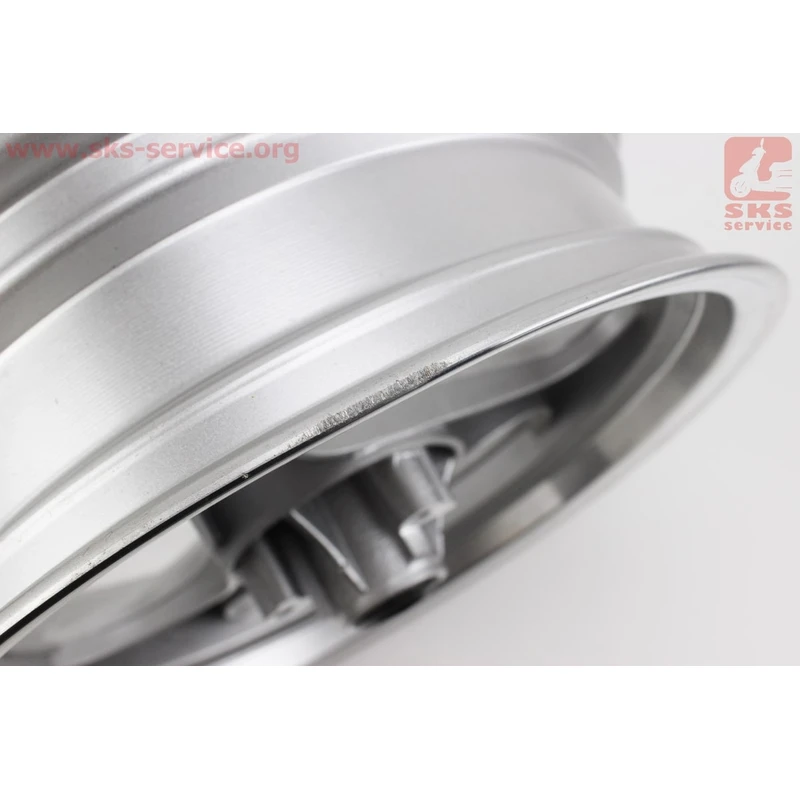 Фото 3 - УЦІНКА Диск передній литий MT3,50x13 d12mm (диск торм. 3 болта) 3 промені сірий (VIPER - F1) (присутні невеликі потертості див. фото)