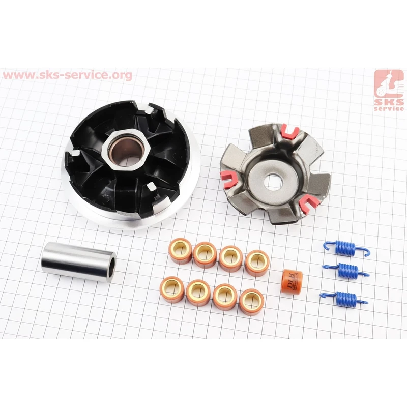 Фото 2 - УЦЕНКА 125-150cc 4Т Вариатор передний в сборе TUNING (отломанная часть щеки см. фото)