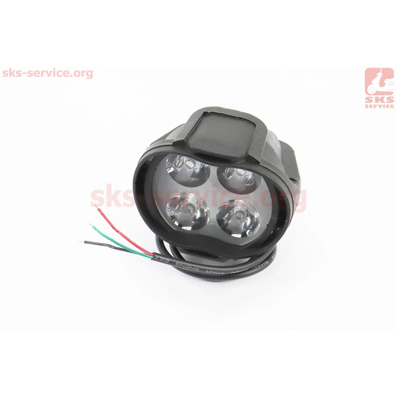 Фара додаткова світлодіодна вологозахисна - 4 LED з кріпленням, 65*50мм