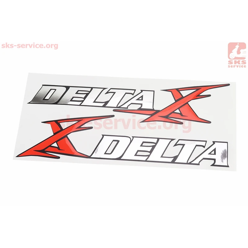 Наклейка DELTA на Пластик бічний лев, прав к-кт 2шт (25х6см)