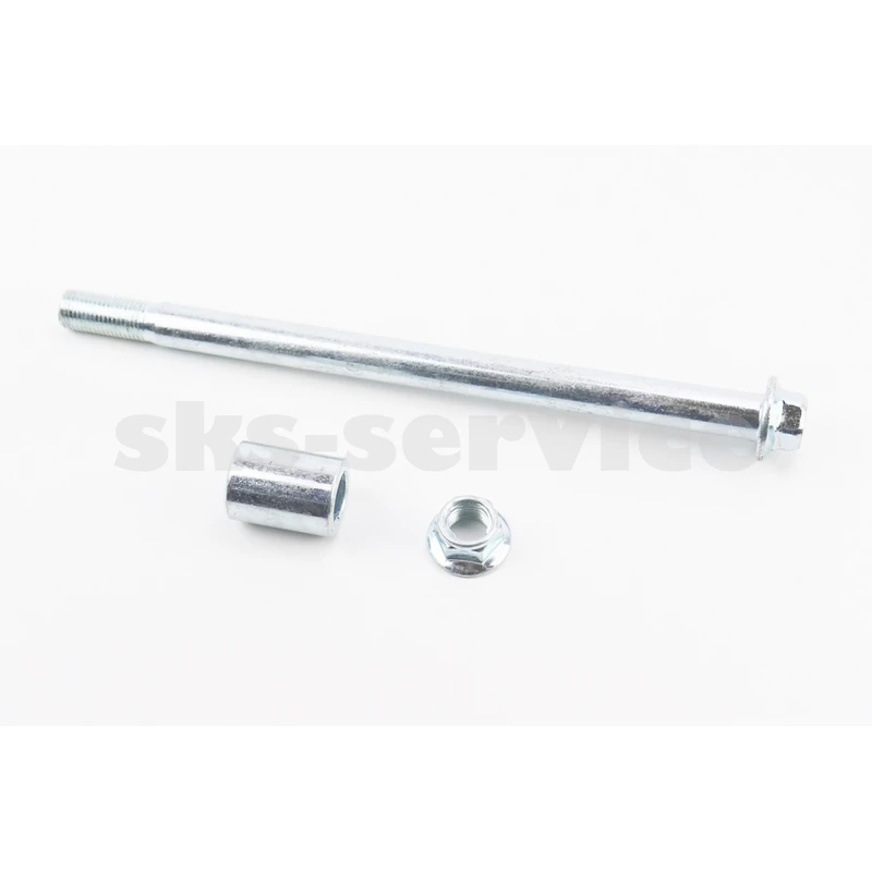 Вісь заднього колеса d15mm; L230mm + втулка, гайка