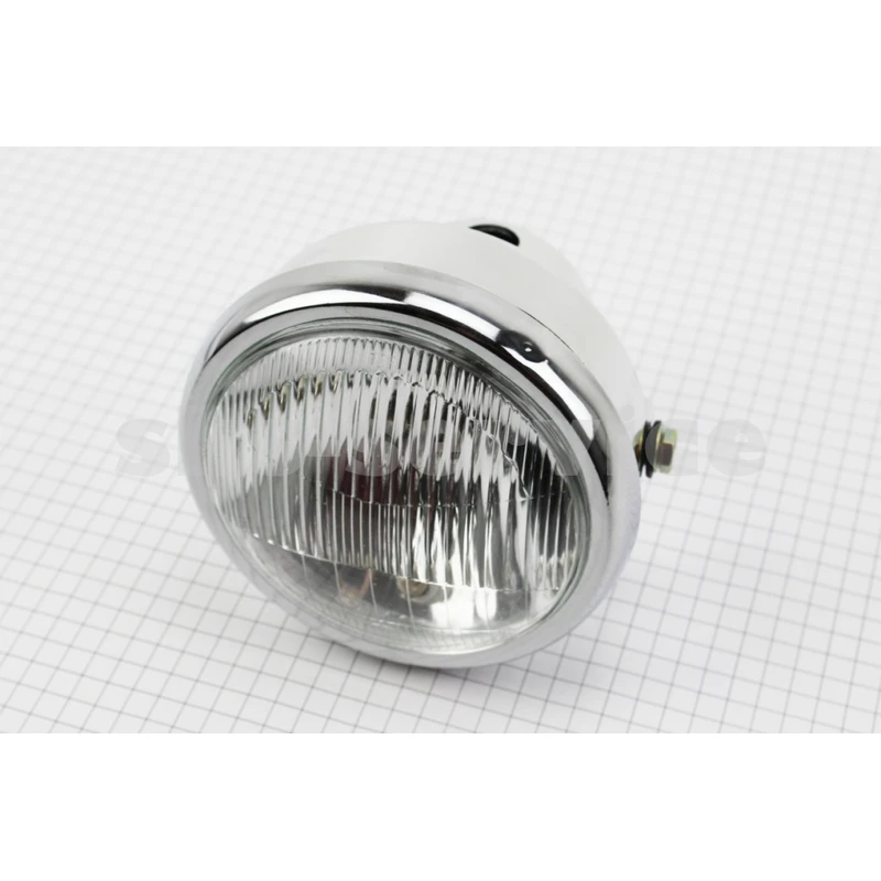 Фара передня хром ALPHA кругла D=150mm