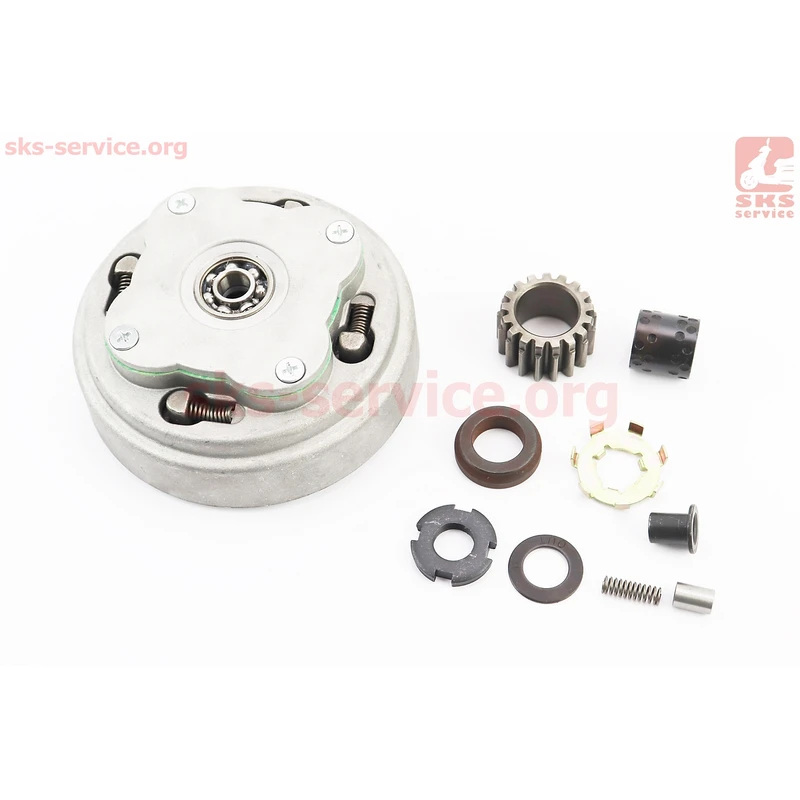 Зчеплення дводискове в зборі (корзина) Delta 110/125cc механіка + 9 деталей