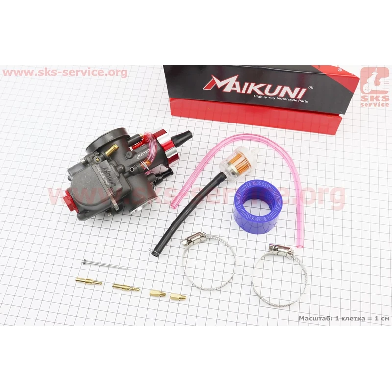 Карбюратор SPORT PWK 30 (d=30mm) з мех. заслінкою, (якісна копія)
