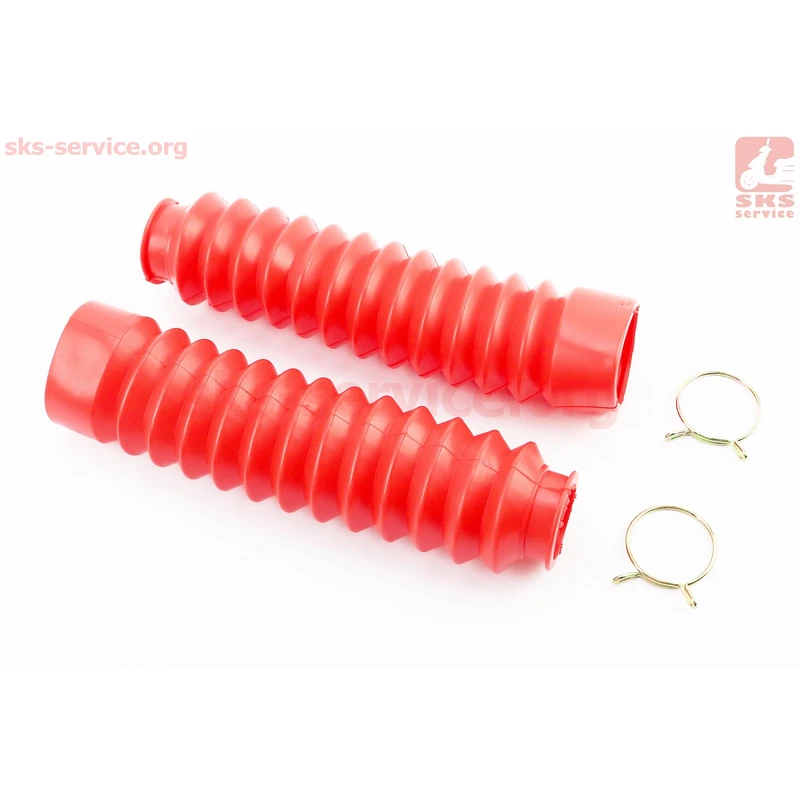 Гофра переднього амортизатора d=30/50; L=180mm к-кт 2шт, ЧЕРВОНИЙ