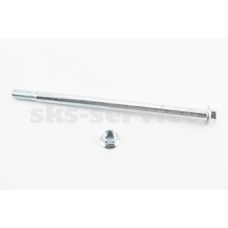Вісь колеса заднього d15mm; L260mm, гайка