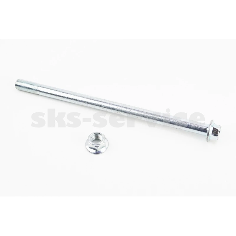 Вісь колеса переднього (під алюм. диск) d12mm; L210mm + гайка